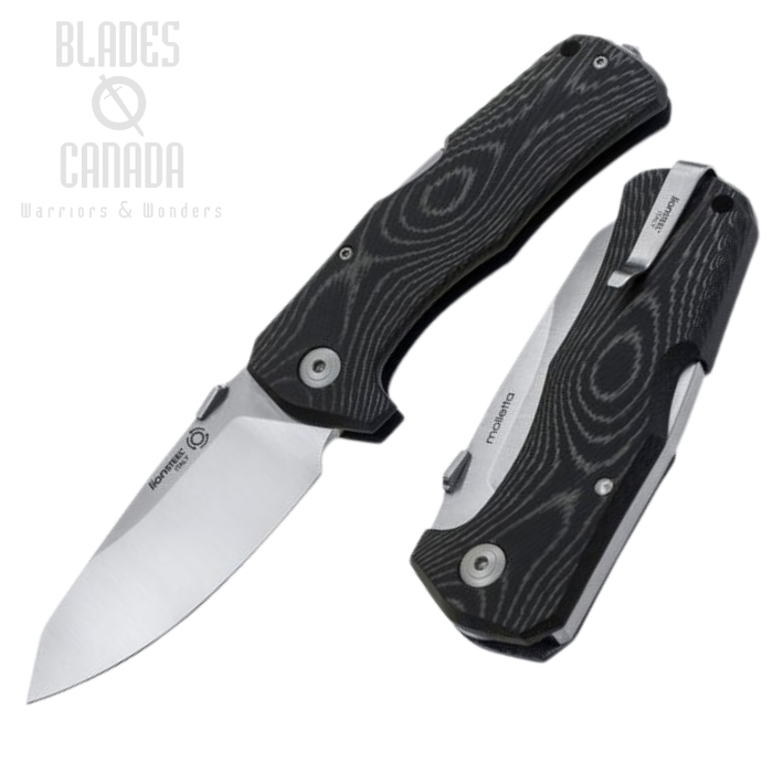 Lion Steel TM1 MS Folding Knife, Sleipner Satin, Micarta Black, TM1MS